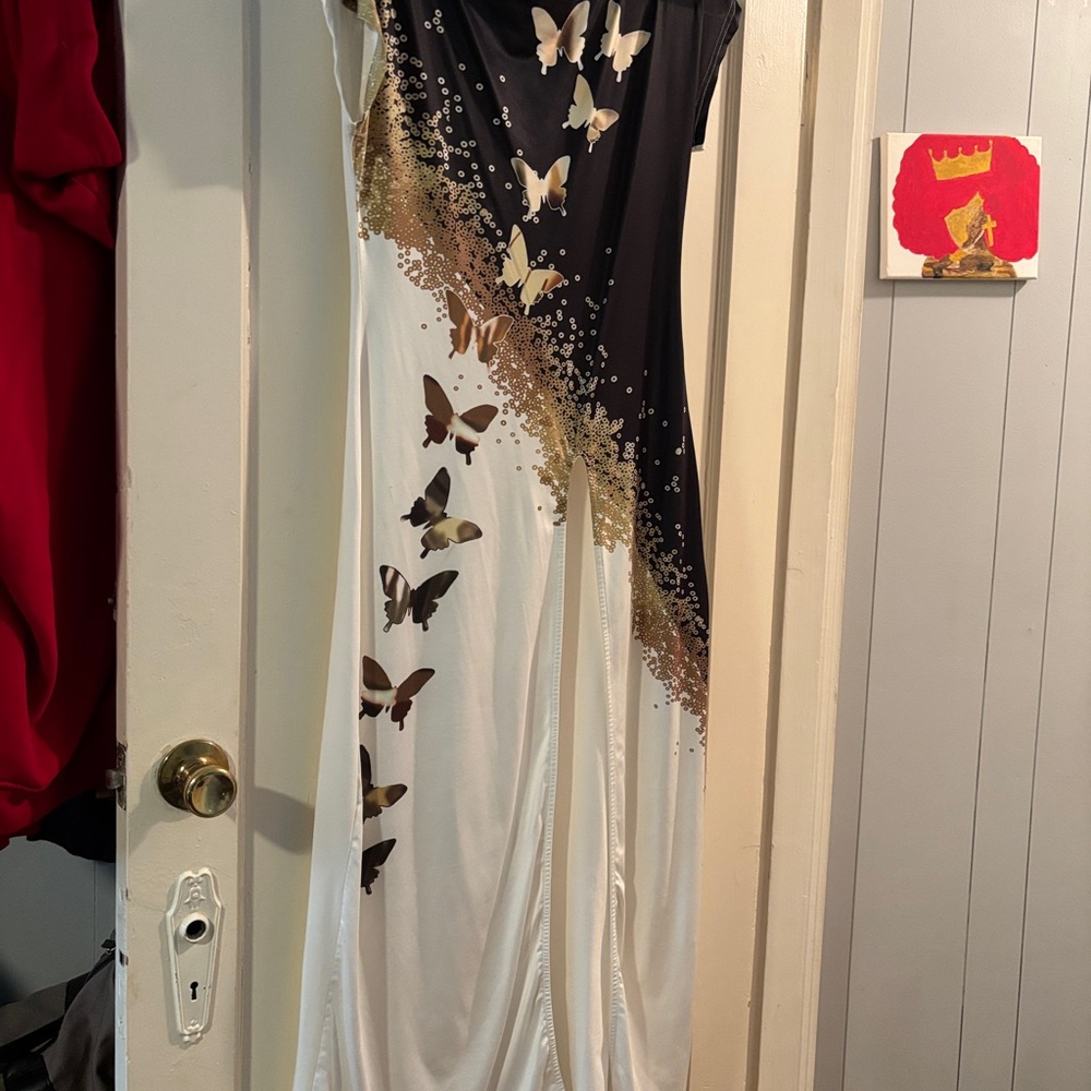 Long maxi top with split